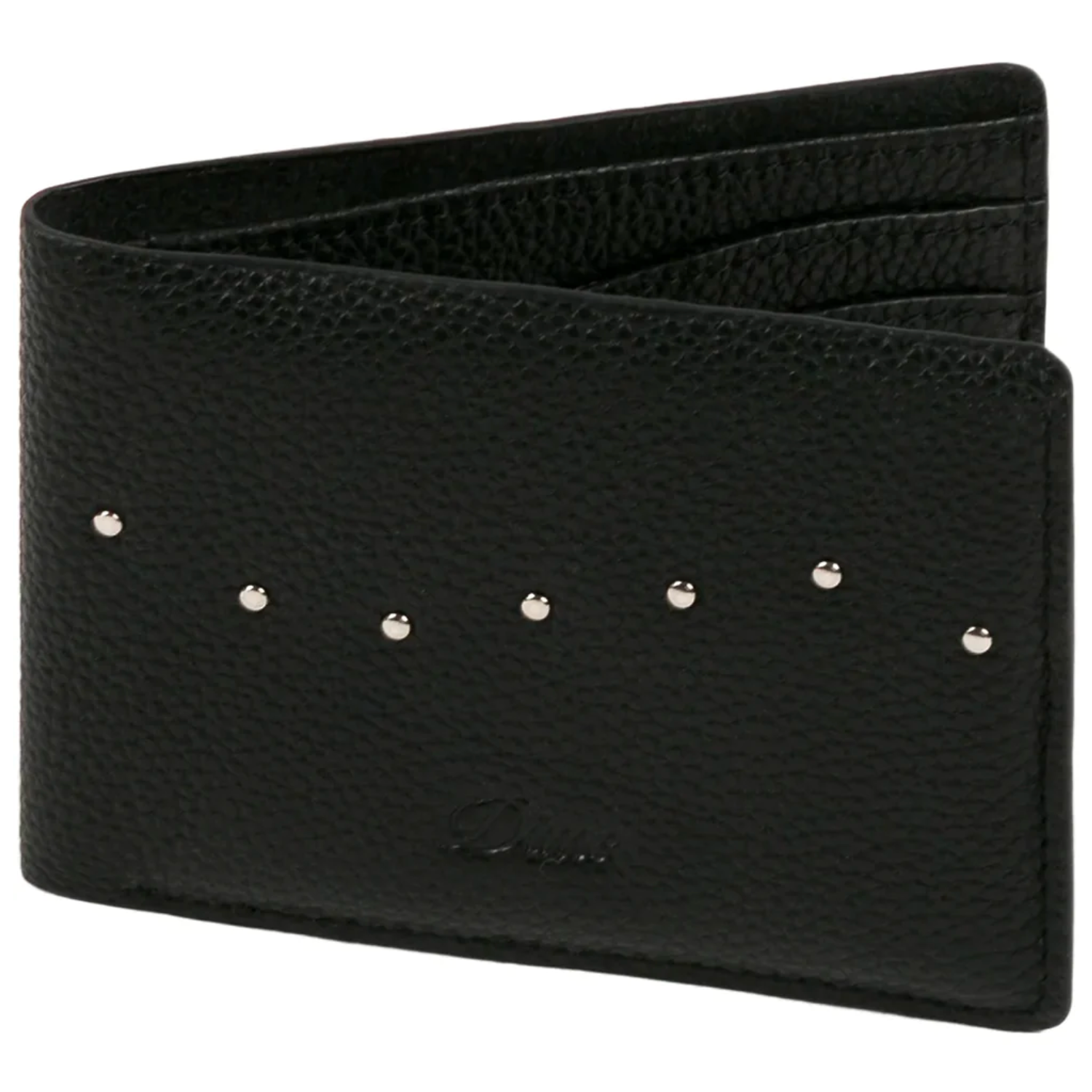 Dime MTL Studded Bifold Wallet | Black | The Vines Supply Co