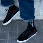 Lakai x Chocolate Skateboards Flaco 2 Suede | Black & Red - The Vines Supply Co
