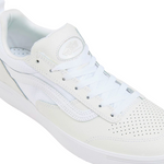 Vans Zahba Leather Skate Shoe | White & White - The Vines Supply Co