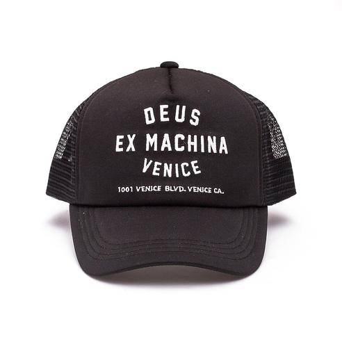 Deus Ex Machina Deus Ex Machina Venice Address Trucker Cap | Black Caps | The Vines