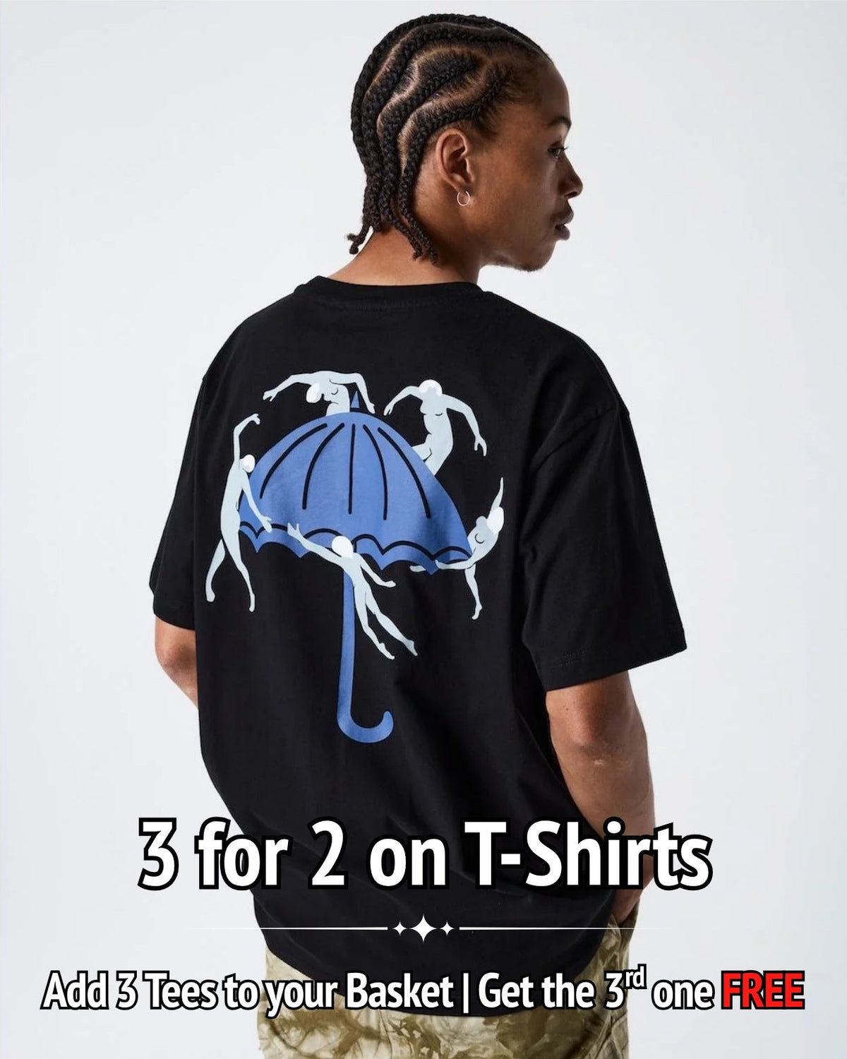 3 For 2 Tees | Add 3 T-shirts, get the 3rd FREE