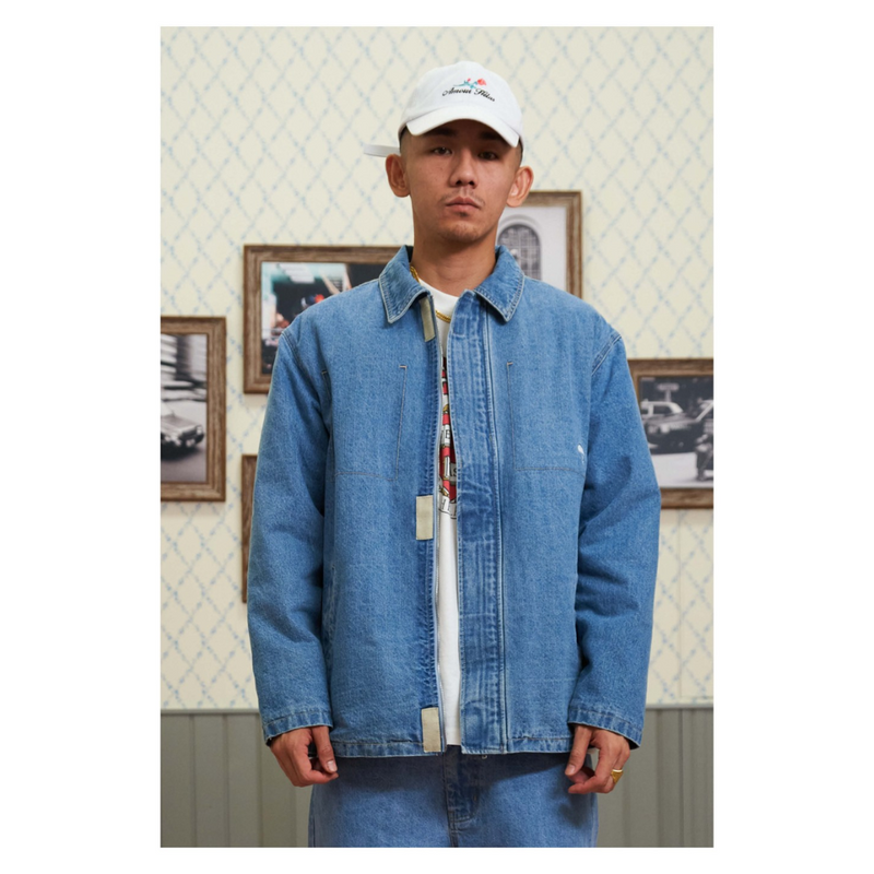 Helas Denim Rentré Padded Jacket | Light Blue