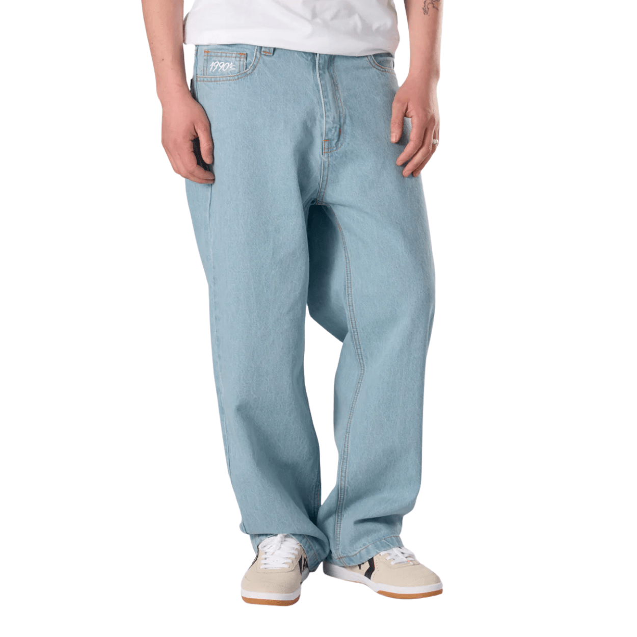 1990s OG Baggy Jeans | Light Blue Wash - The Vines Supply Co