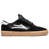 Lakai Cambridge Suede Skate Shoe | Black & Gum