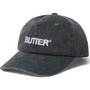 Butter Goods Rounded Logo 6 Panel Cap | Washed Black