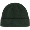 Dime MTL Cursive Wool Fold Beanie | Forest Green