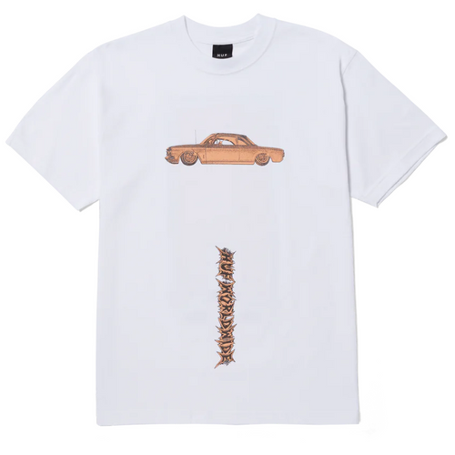 HUF Car Club T-Shirt | White - The Vines Supply Co
