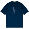 Camiseta magenta Skateboards Le Gift | Azul profundo