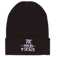 Fucking Awesome Sk8 Fucks Cuff Beanie | Black