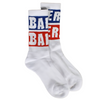 Baker Skateboards Blue Block Socks | White