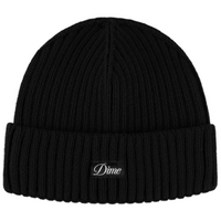 Dime MTL Cursive Fold Beanie | Black