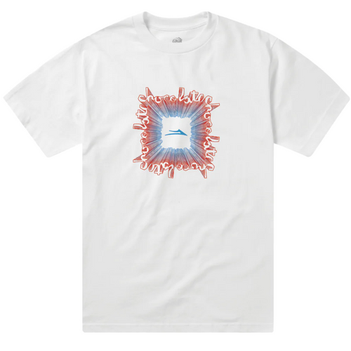 Lakai x Chocolate Skateboards Vortex T-Shirt | White - The Vines Supply Co