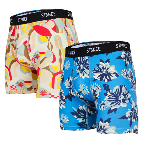 Stance Barrowed 2 Pack Boxer Brief | Blue & Multi - The Vines Supply Co