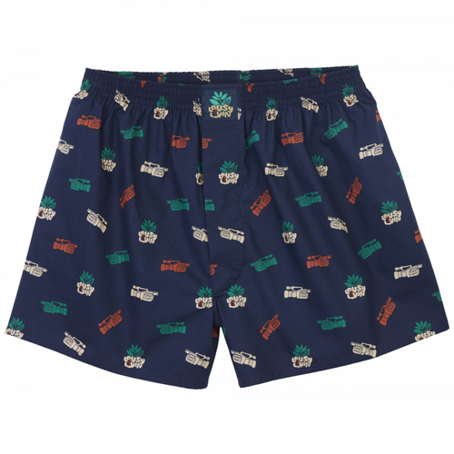 Magenta Lousy Living Boxer Shorts | Navy Blue - The Vines Supply Co