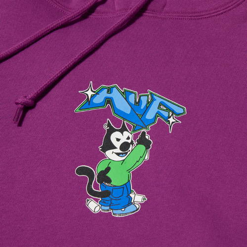 HUF HUF Bad Cat Pullover Hoodie | Grape | The Vines