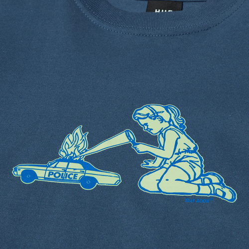 HUF Playtime T-Shirt | Slate Blue - The Vines Supply Co