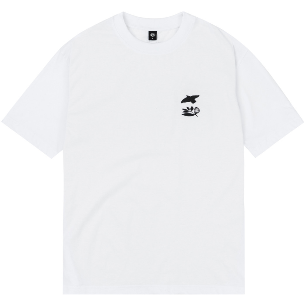 Magenta Skateboards Aerial T-Shirt | White - The Vines Supply Co