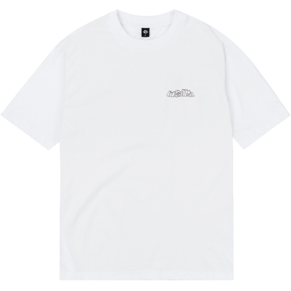 Magenta Skateboards Brutalista T-Shirt | White - The Vines Supply Co