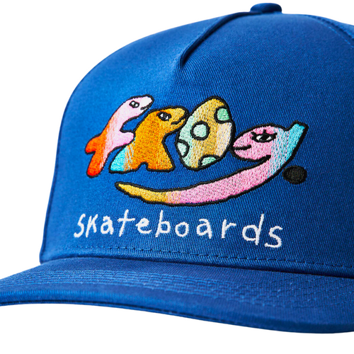 Frog Skateboards Frog Skateboards Dino Logo 5 Panel Cap | Royal Blue Caps | The Vines