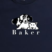 Baker Skateboards Where's My Dogs At T-Shirt | Navy - The Vines Supply Co