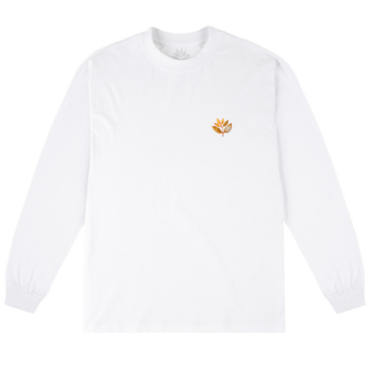 Magenta Magenta Skateboards Automne Long Sleeve T-Shirt | White | The Vines