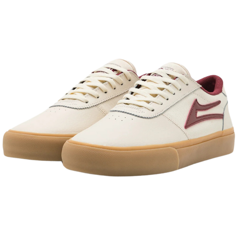 Lakai Manchester Leather Skate Shoes | Cream & Gum