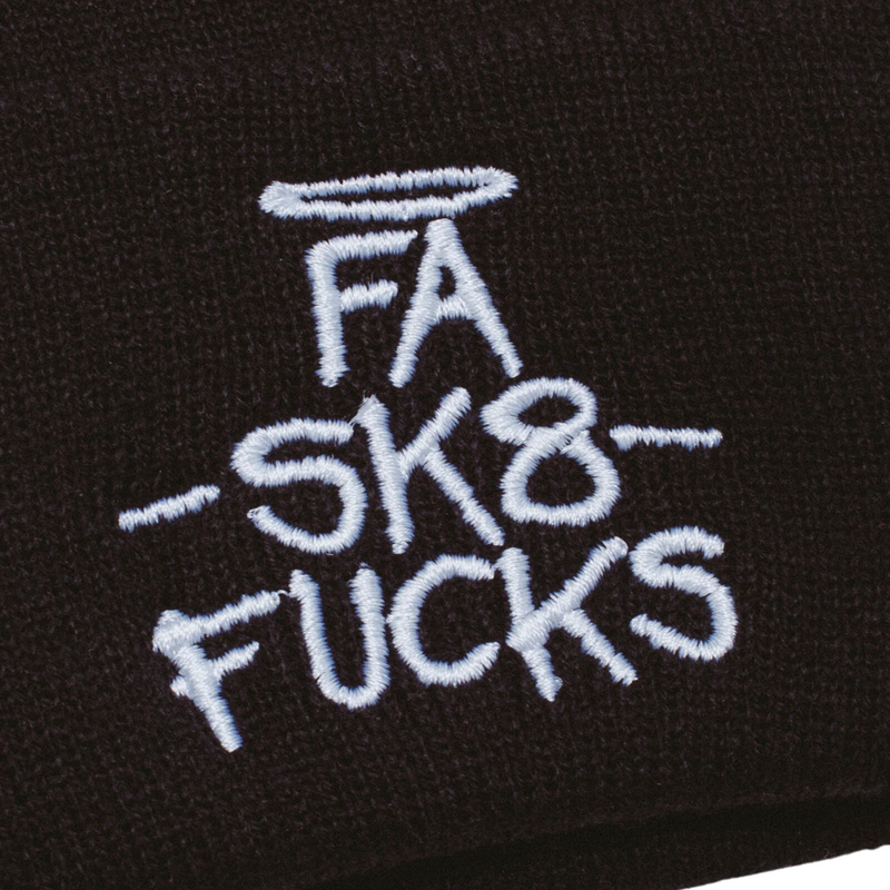 Fucking Awesome Sk8 Fucks Cuff Beanie | Black