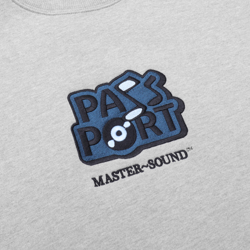 Pass~Port Master~Sound Embroidered Crewneck | Ash - The Vines Supply Co