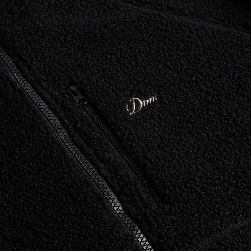 Dime MTL Polar Fleece Sherpa Zip | Black