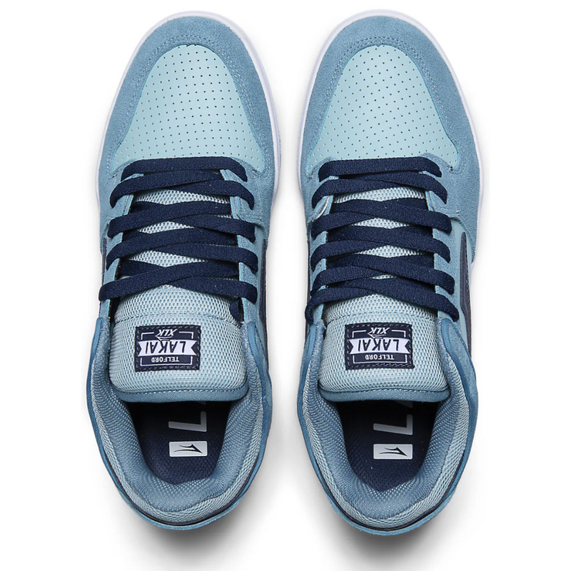 Lakai Telford Low Skate Shoes | Light Blue