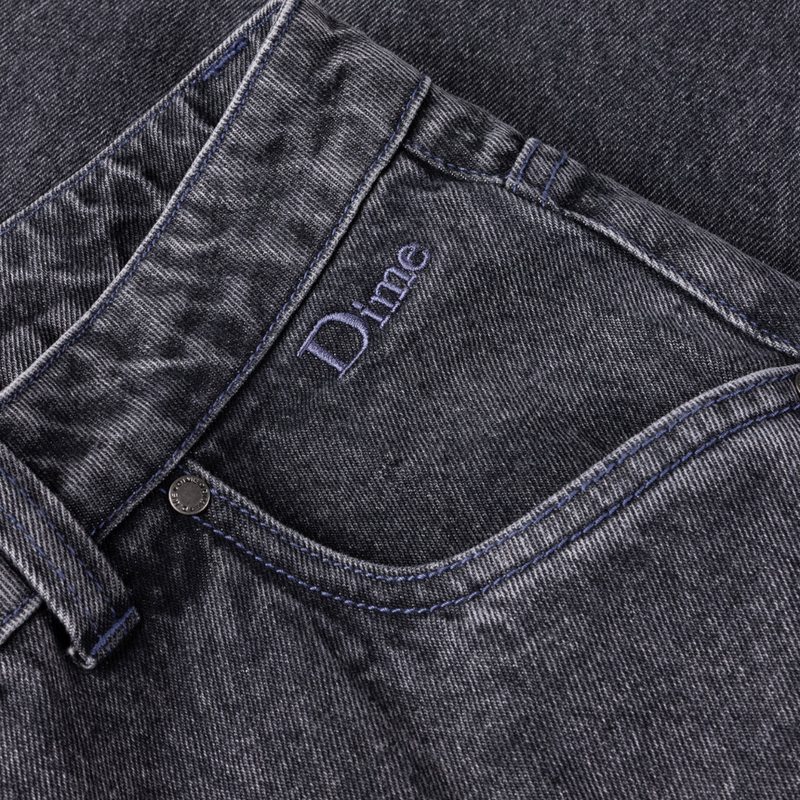 Dime MTL Classic Baggy Denim Pants | Faded Black