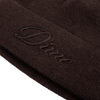 Dime MTL Cursive Wool Fold Beanie | Dark Brown