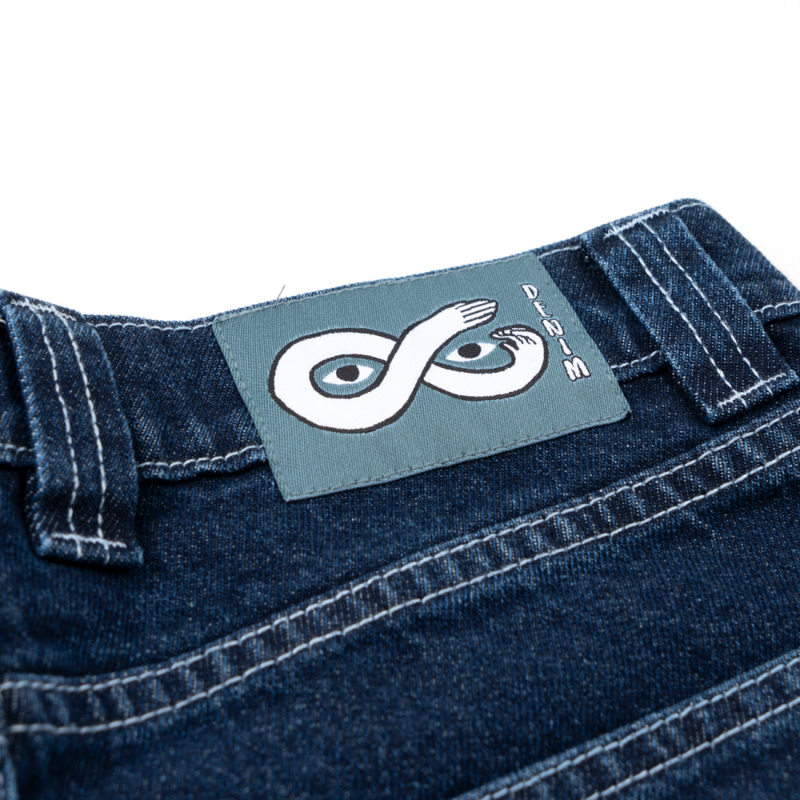 Magenta Skateboard OG Denim Stitch Jeans | Blue Denim - The Vines Supply Co