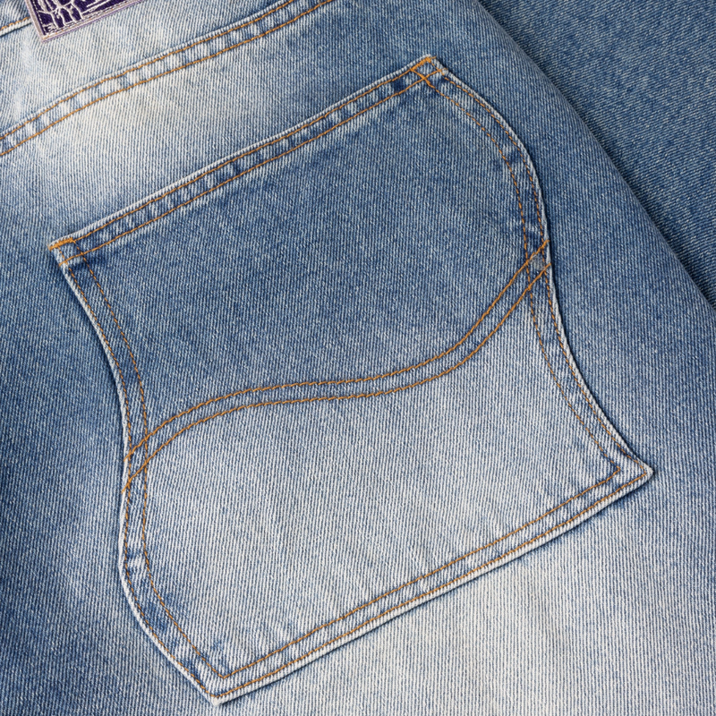 Dime MTL Classic Baggy Denim Pants | Sandblasted Indigo