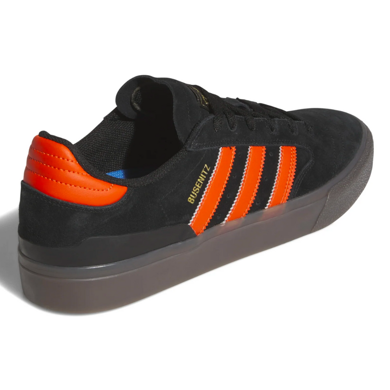 Adidas Skateboarding Busenitz Vulc II Skate Shoes | Black, Orange & Gum