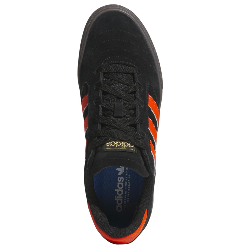 Adidas Skateboarding Busenitz Vulc II Skate Shoes | Black, Orange & Gum