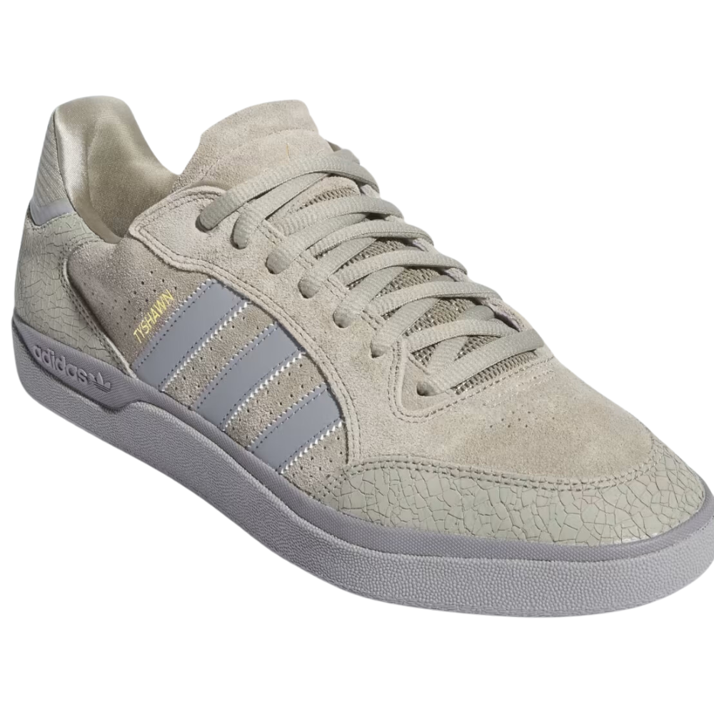 Adidas Tyshawn Low Suede Skate Shoes | Silver Pebble & Grey 3 - The Vines Supply Co