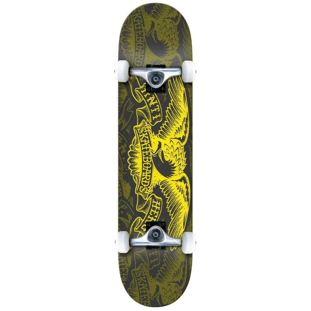 Anti Hero Repeater Eagle Complete Skateboard Black & Yellow | 8" - The Vines Supply Co