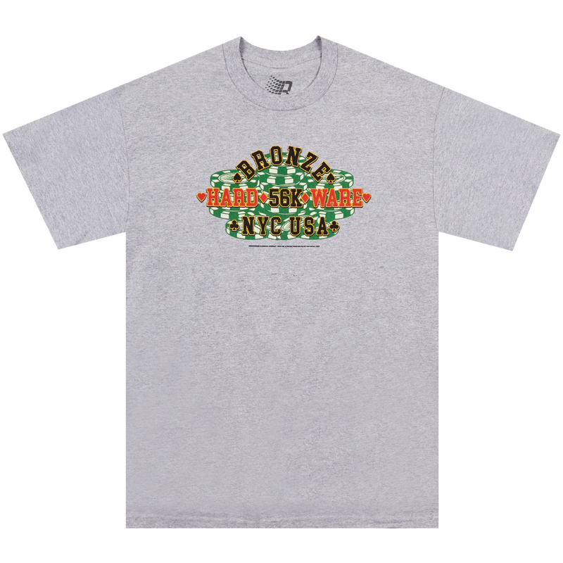 Bronze 56K Poker T-Shirt | Heather Grey - The Vines Supply Co