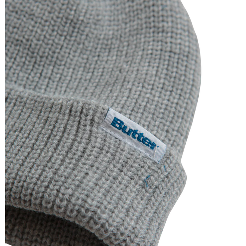 Butter Goods Wharfie Beanie | Ash Grey - The Vines Supply Co