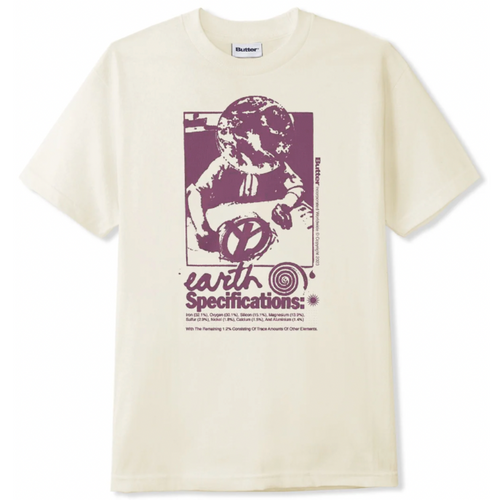 Butter Goods Earth Spec T-Shirt | Cream - The Vines Supply Co