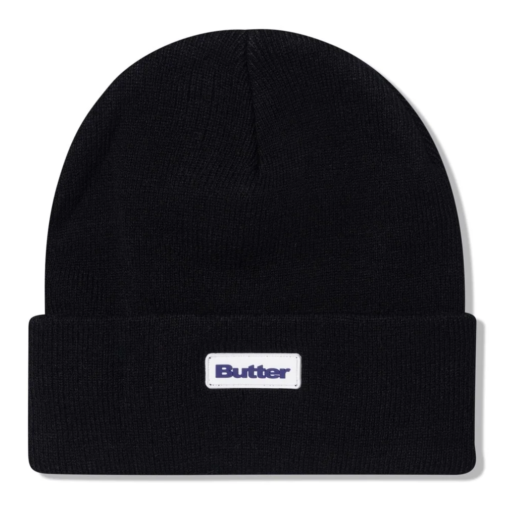 Butter Goods Tall Cuff Beanie | Black - The Vines Supply Co