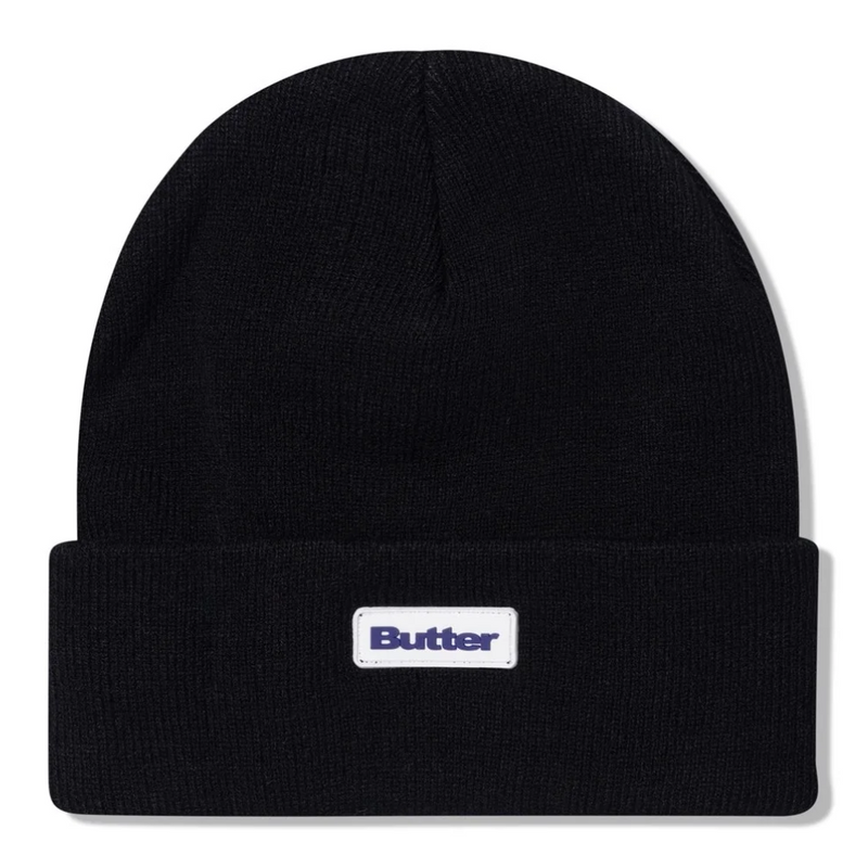 Butter Goods Tall Cuff Beanie | Black - The Vines Supply Co