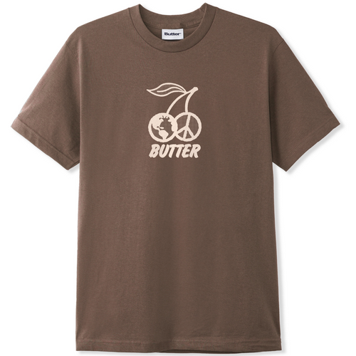 Butter Goods Butter Goods Cherry T Shirt | Brown Tees | The Vines