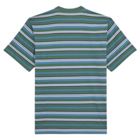 Dickies Skateboarding Glade Spring Stripe T-Shirt | Coronet Blue - The Vines Supply Co