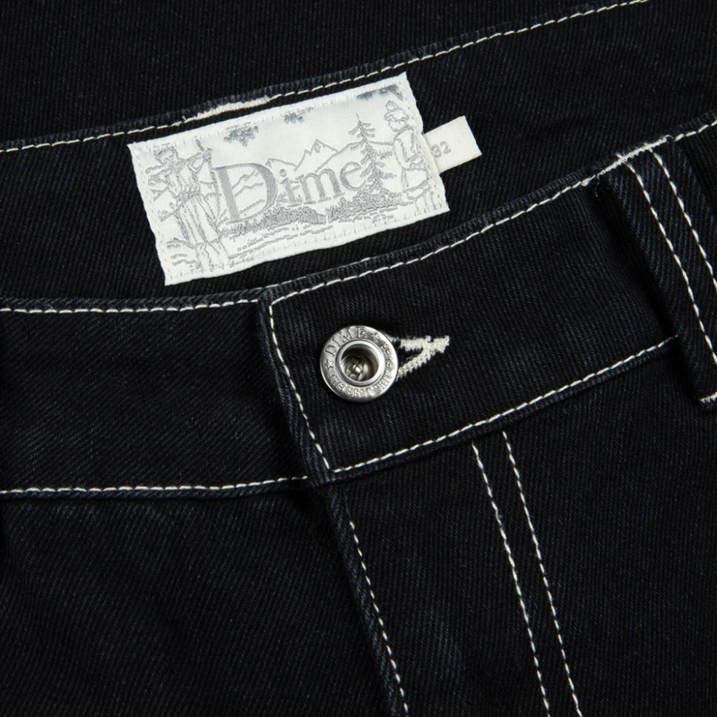 Dime MTL Classic Baggy Denim Pants | Black