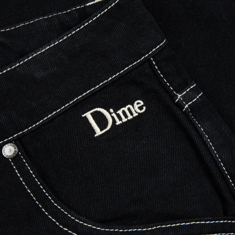 Dime MTL Classic Baggy Denim Pants | Black