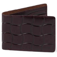 Dime MTL Classic Quilted Leather Bifold Wallet | Burgundy