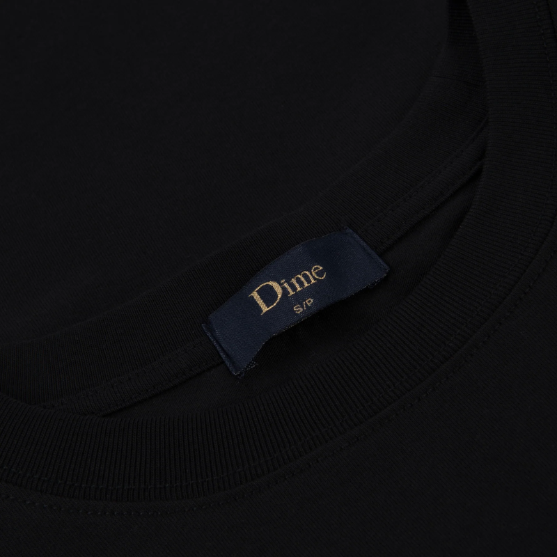 Dime MTL Classic Small Logo T-Shirt | Black - The Vines Supply Co