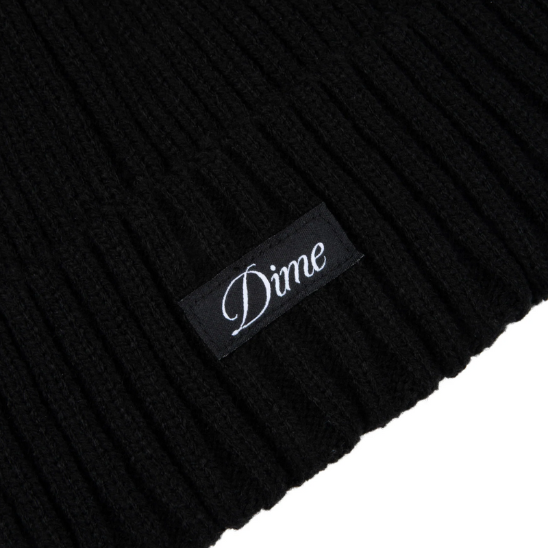 Dime MTL Cursive Fold Beanie | Black